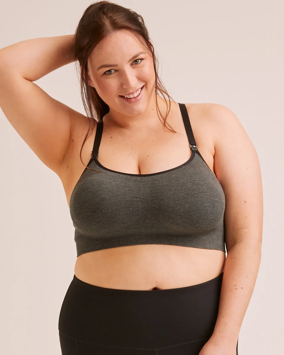 Active Seamfree Sports  Bra - Charcoal