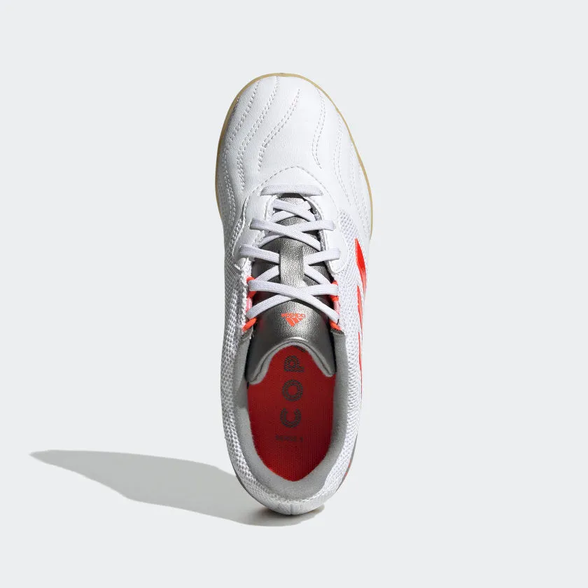 adidas COPA SENSE.3 Indoor Sala Soccer Shoes | White-Red | Kid's Unisex