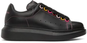 Alexander McQueen Black Rainbow Eyelets Oversized Sneakers