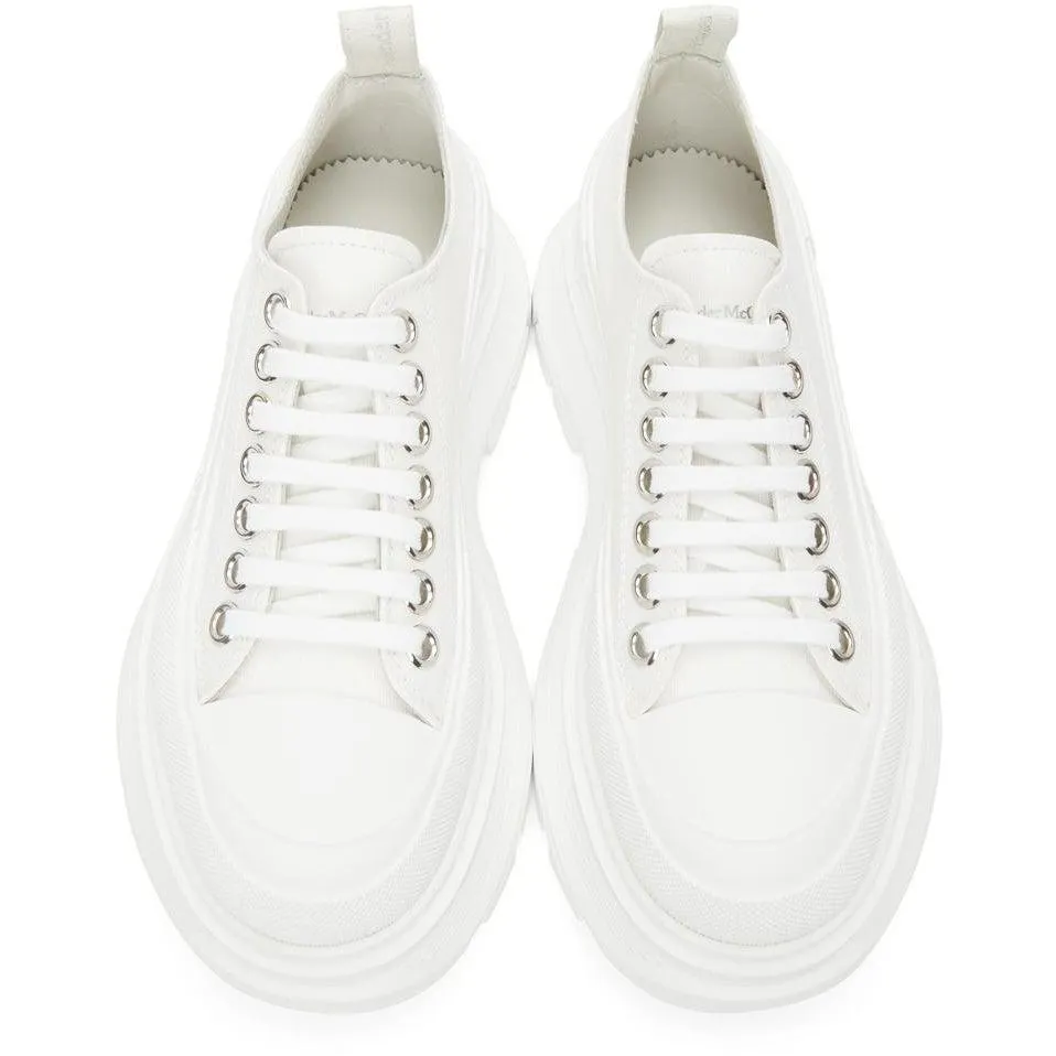 Alexander McQueen White Tread Slick Low Sneakers
