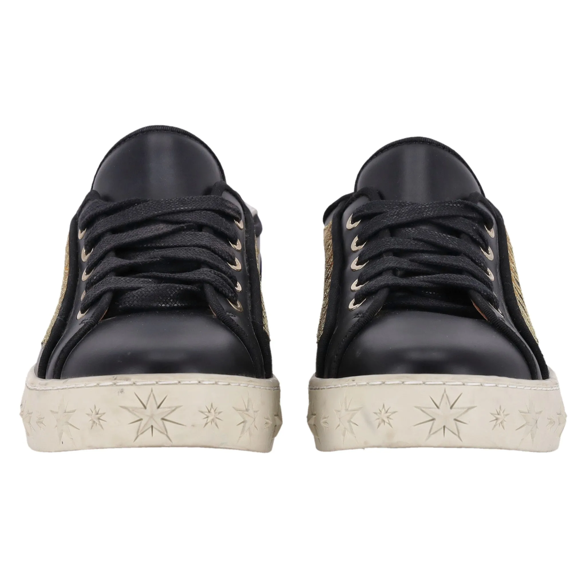 Aquazzura Sunray Leather Sneakers. Size 38.5