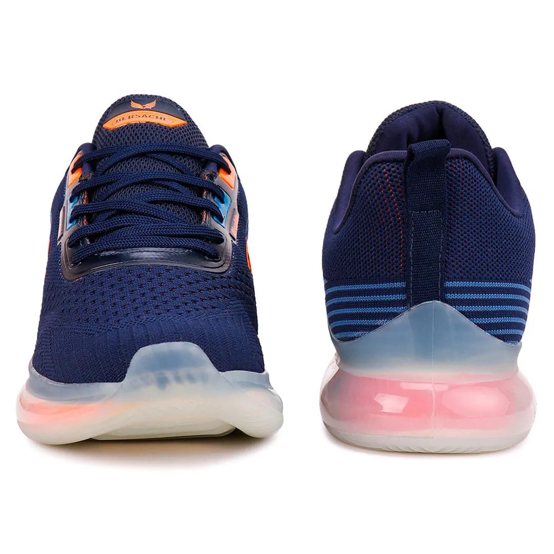 Bersache Lightweight Casual Sneaker Shoes For Men Blue-9028