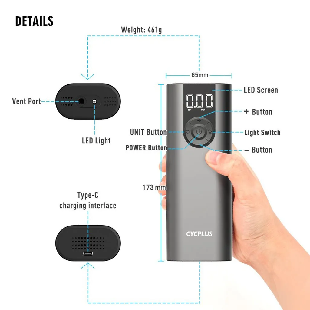Cycplus A8 Electric Air Pump