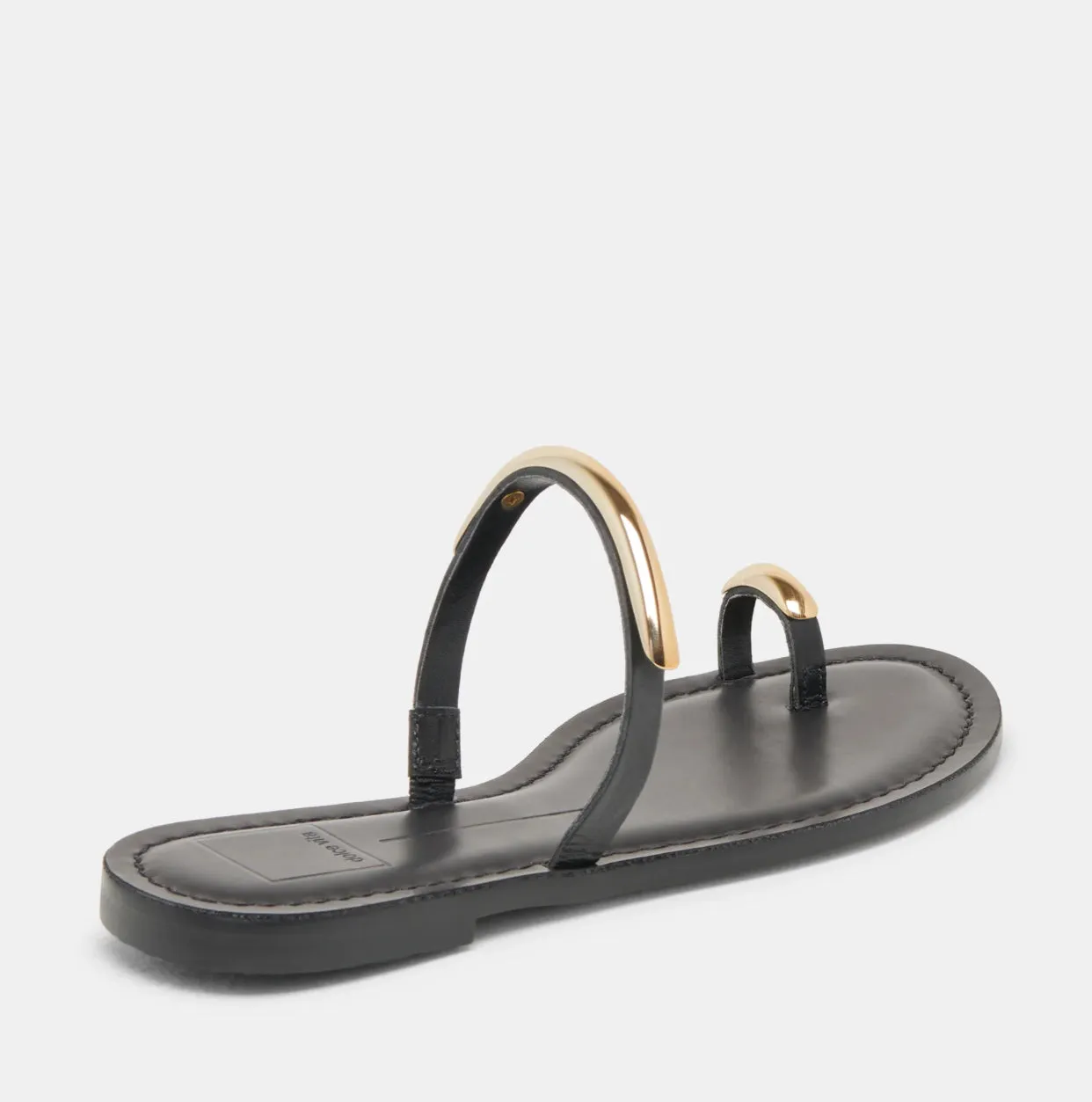 DVINK0 Wink Black Leather Footwear Slide
