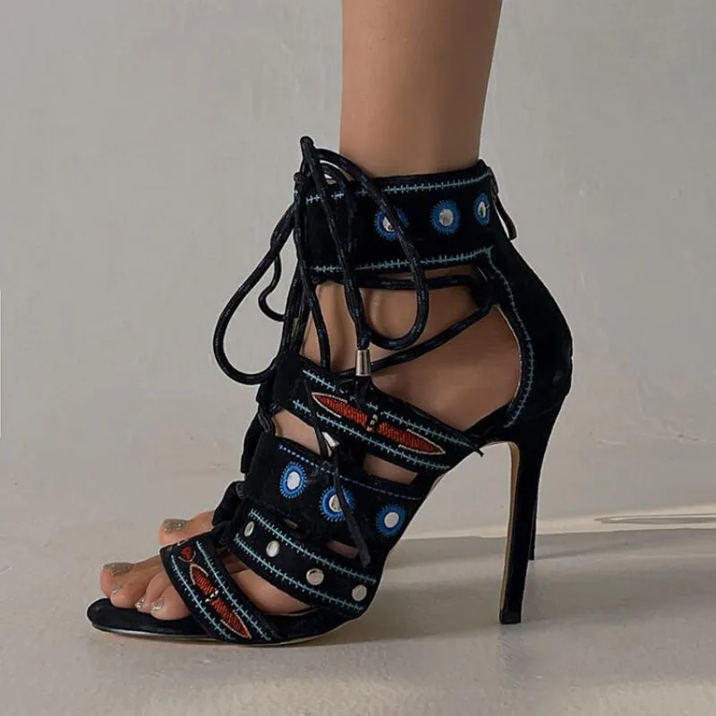 Enchanting Serpent-Wrap Single-Buckle High Heels Shoes