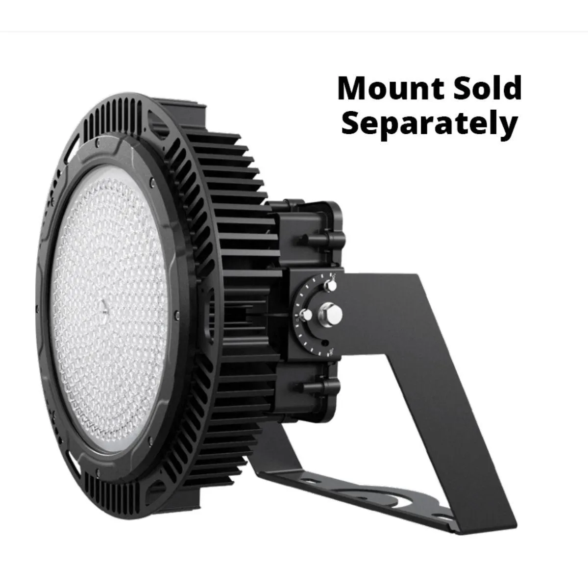 Flood Light and High Bay LED Light, 450 Watts, 79600 Lumens, 4000K, Black Finish, 480V