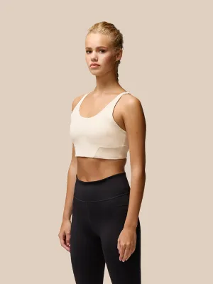 Flow Training Sports Bra - Beige