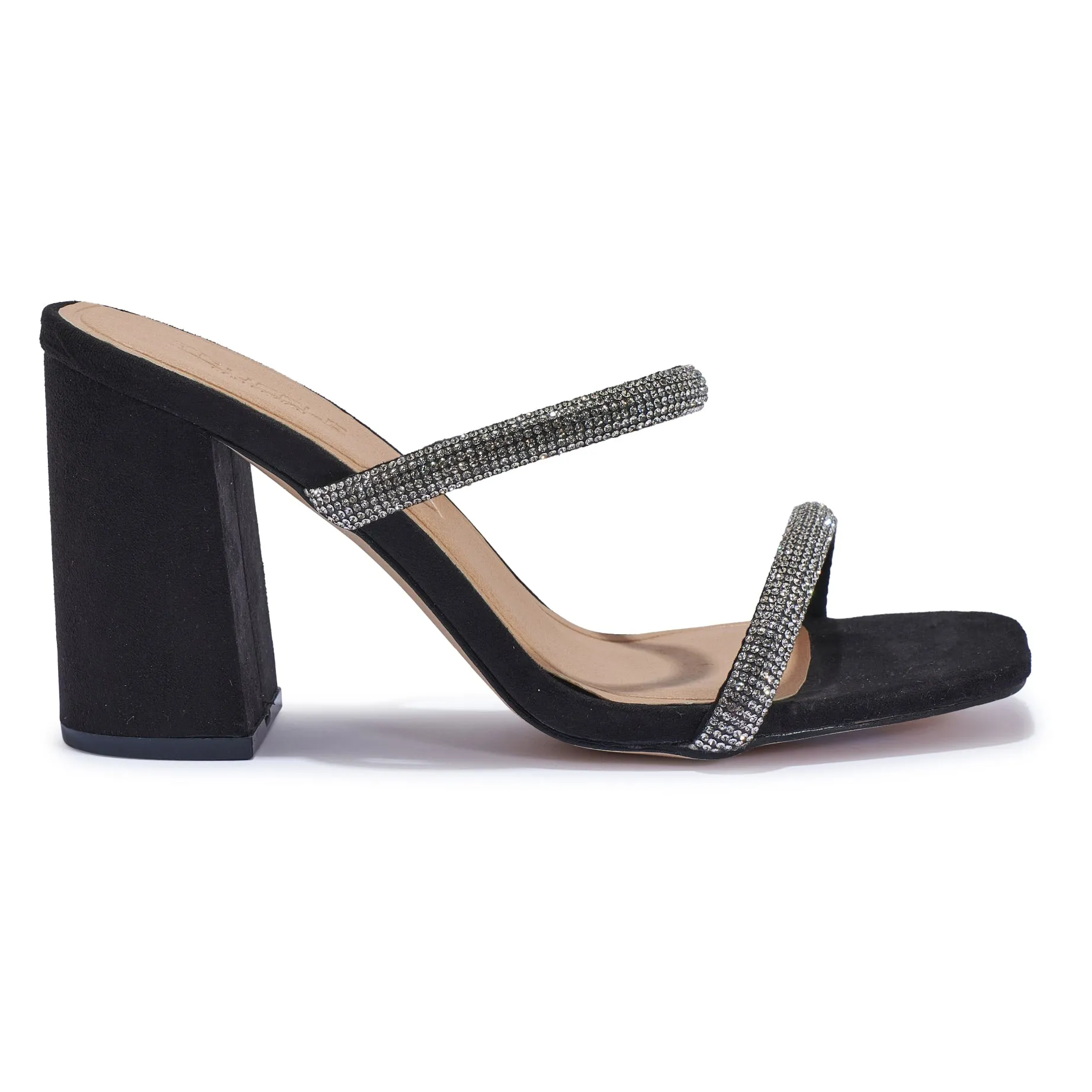 GARLAND9 BLOCK HEEL DIAMANTE STRAP SANDAL