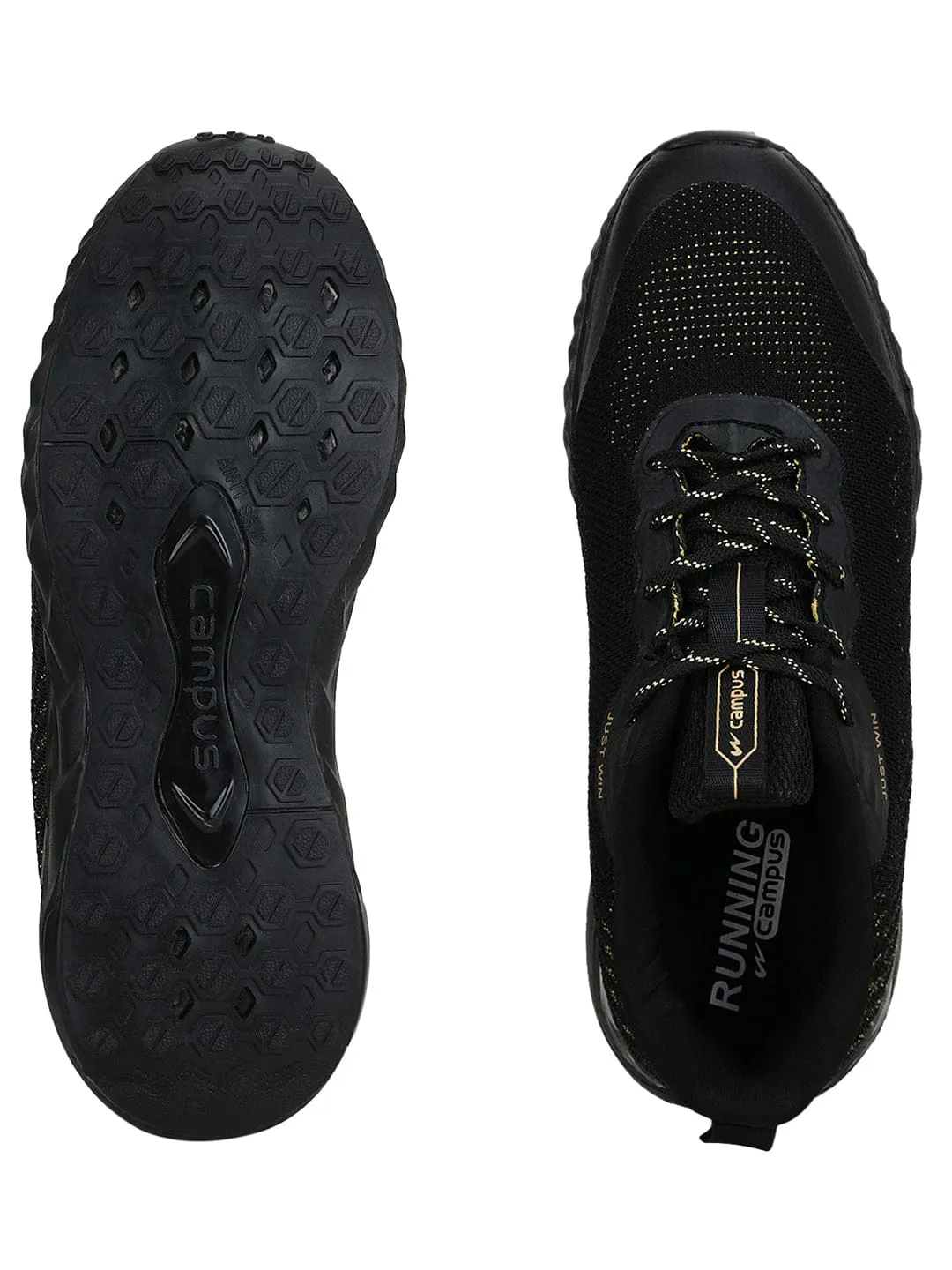GARNATE Black Men's Running Shoes