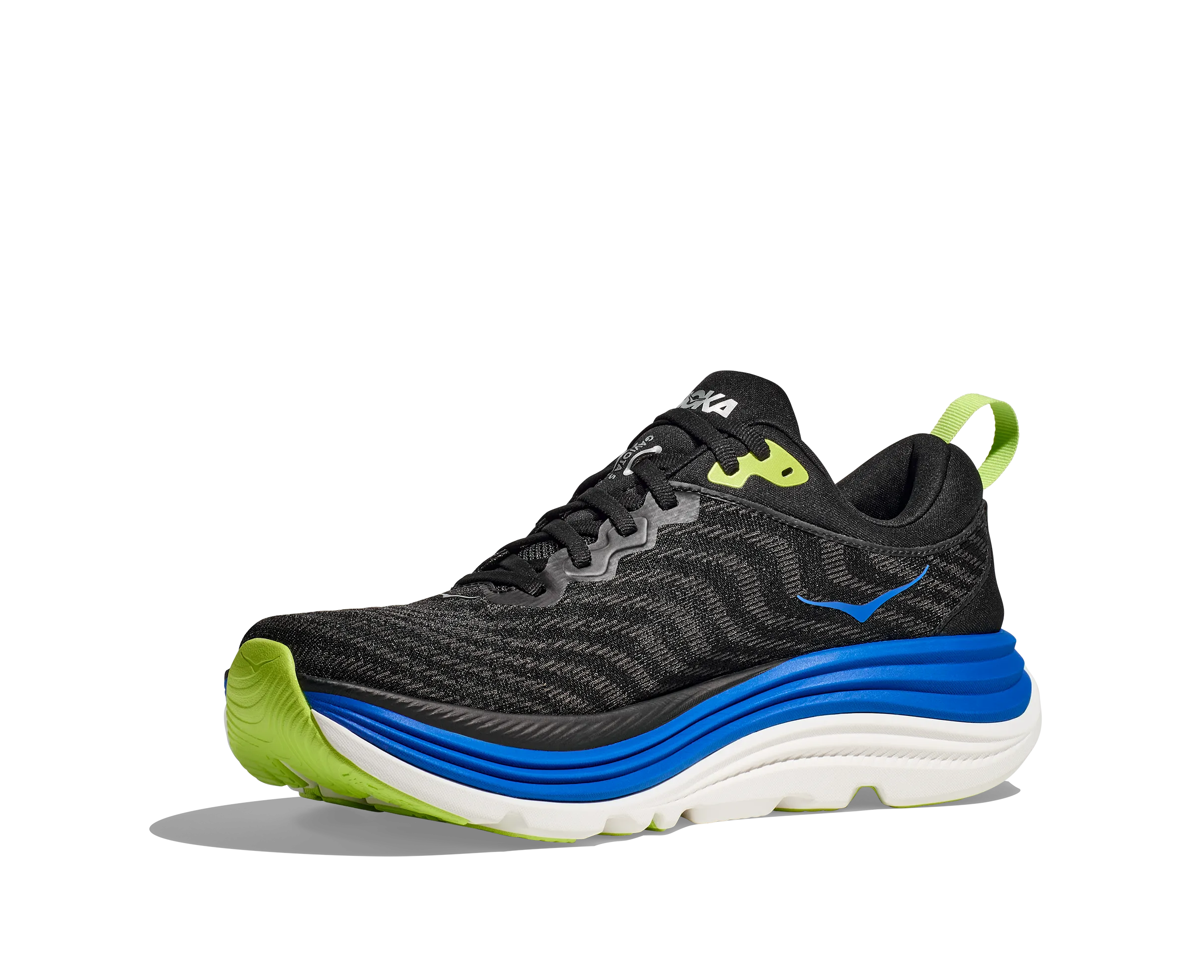 Hoka Men's Gaviota 5 Running Shoes Black / Electric Cobalt