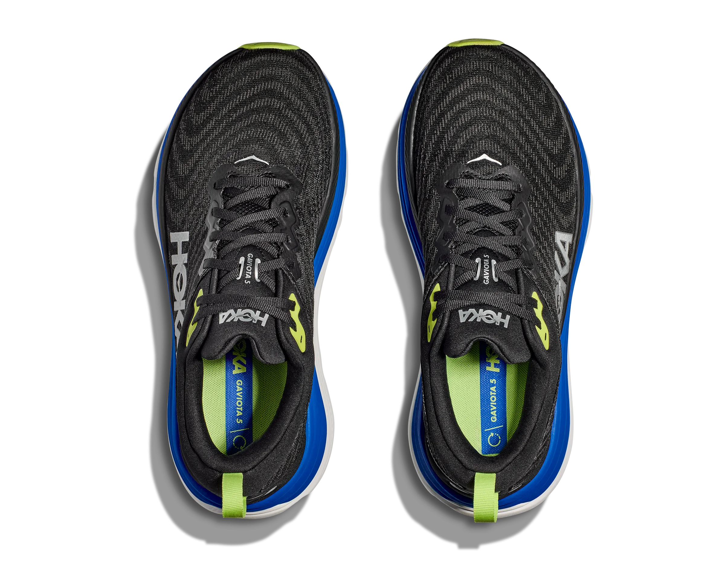 Hoka Men's Gaviota 5 Running Shoes Black / Electric Cobalt