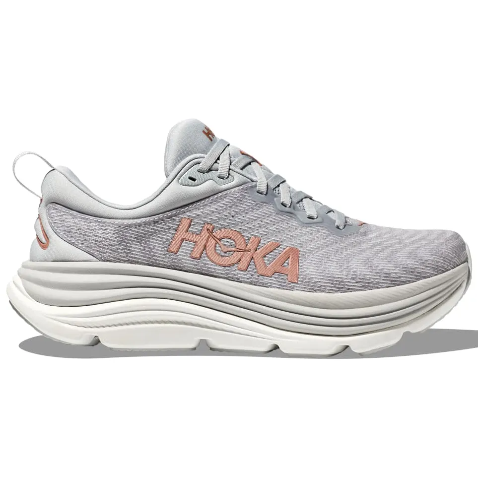 Hoka Women's Gaviota 5 Running Shoes Harbor Mist / Rose Gold
