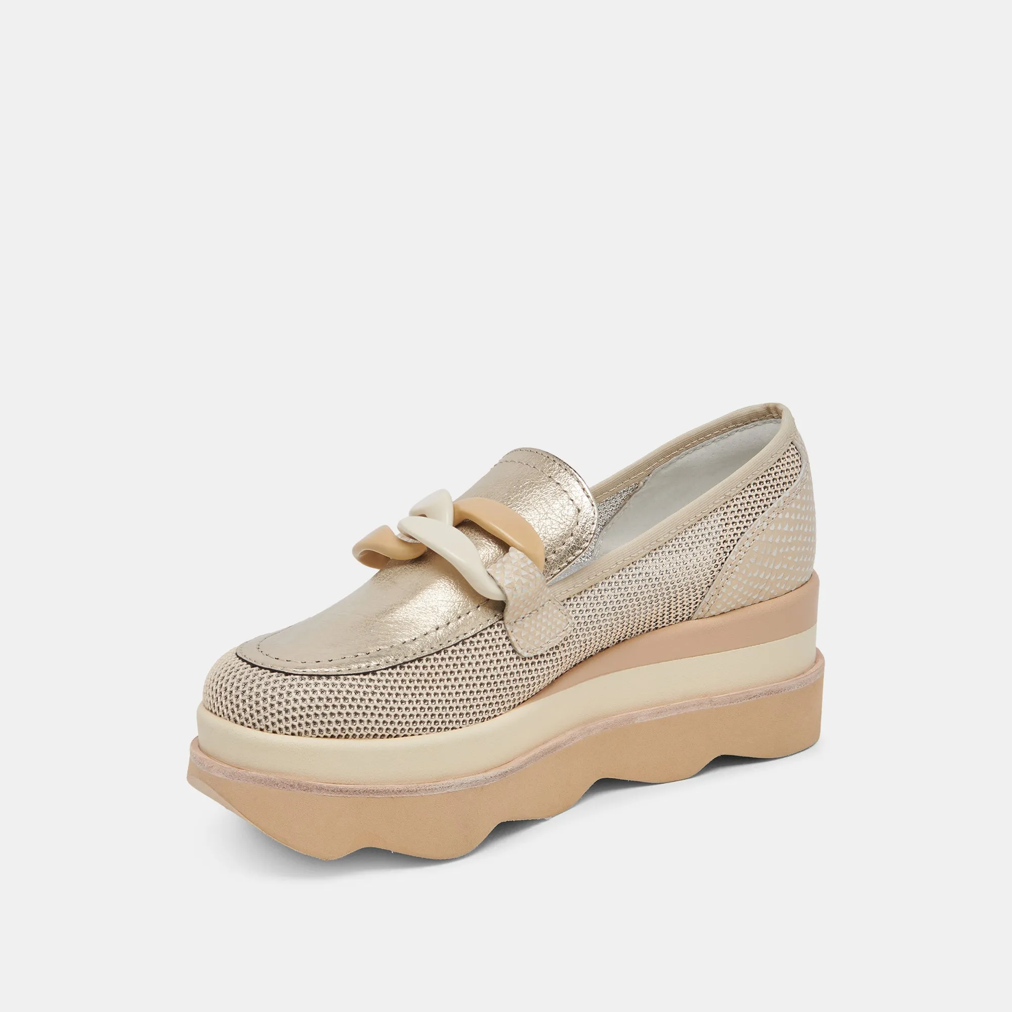 JAKSEN SNEAKERS GOLD MESH - re:vita
