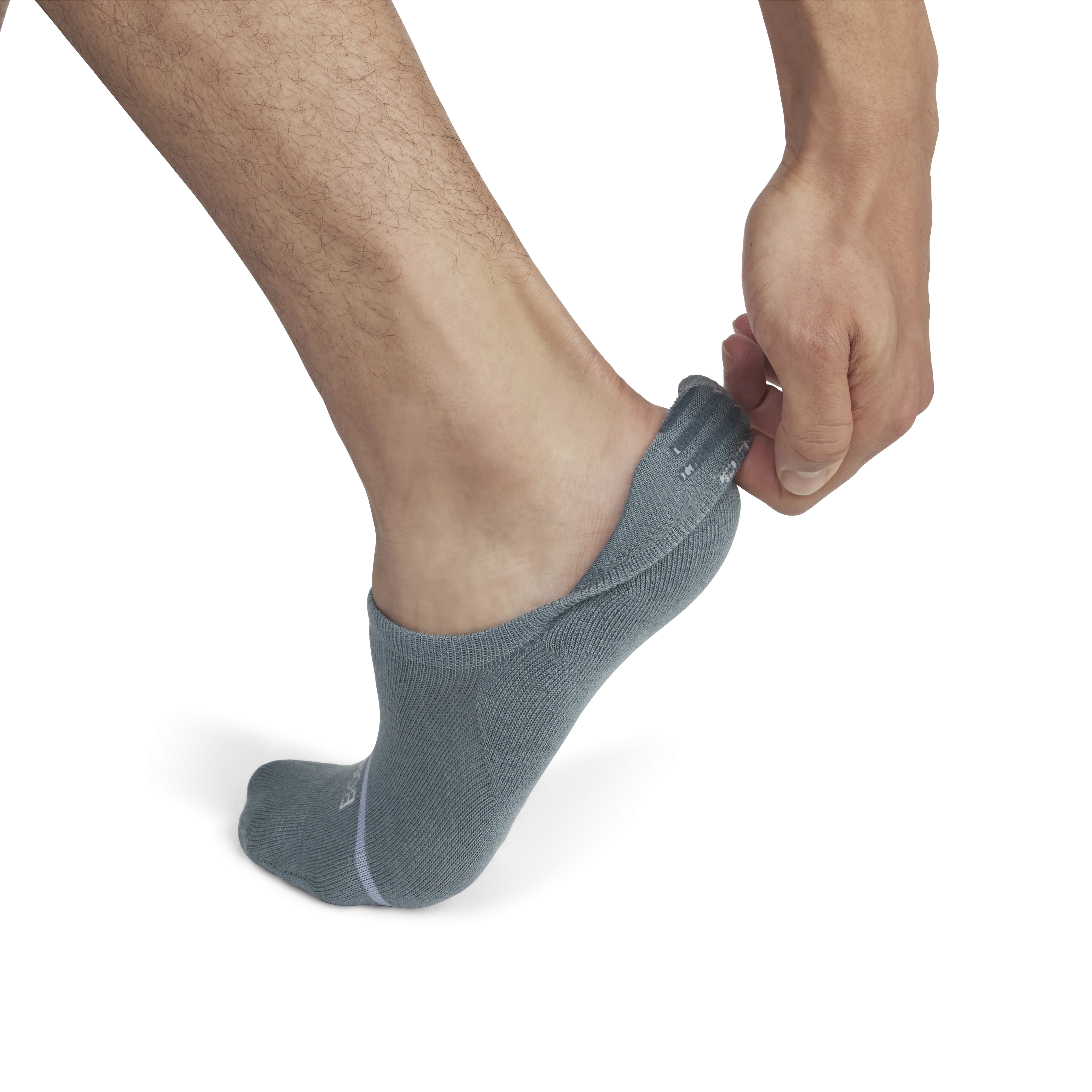 Men's Lightweight Merino Wool Blend No Show Sock 4-Pack