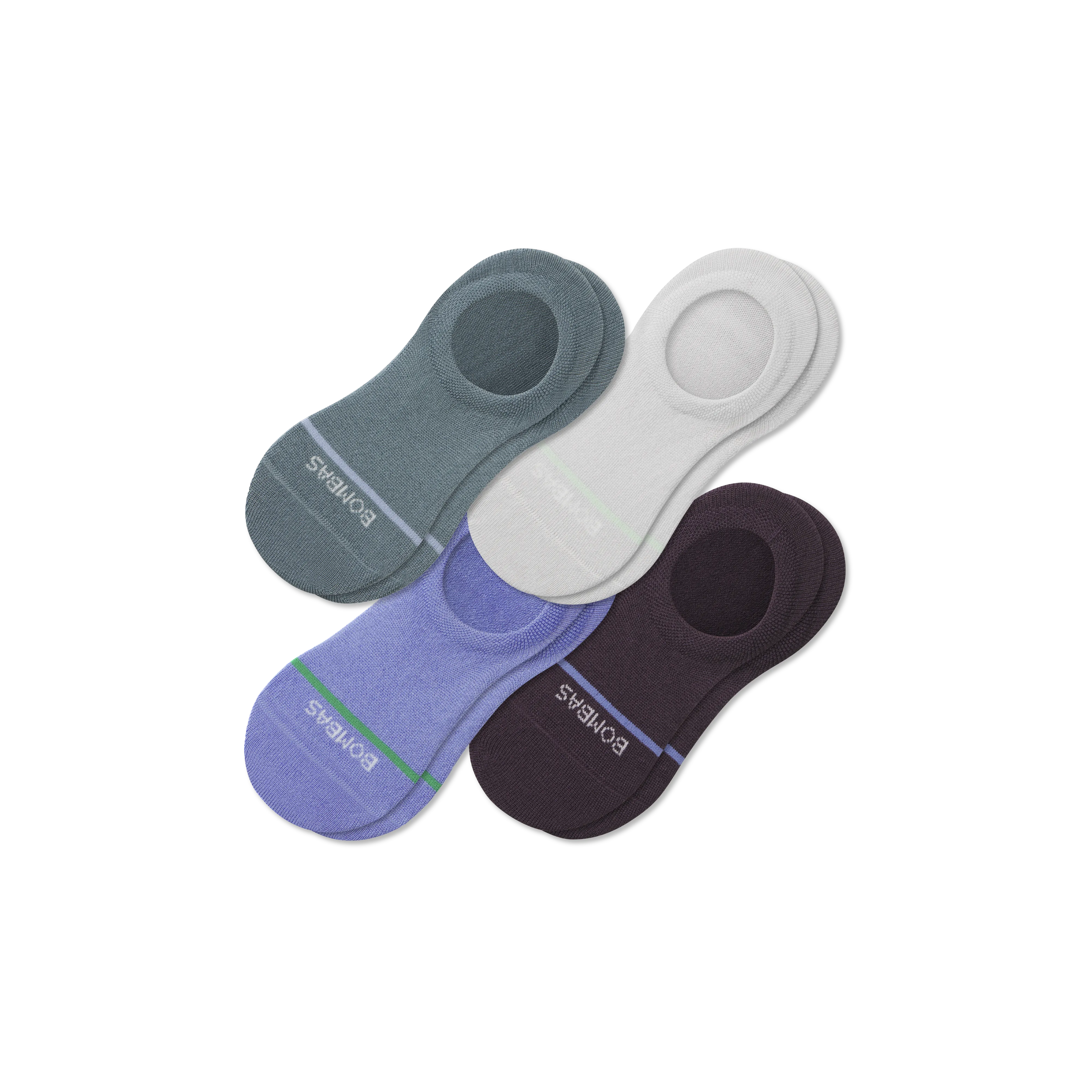 Men's Lightweight Merino Wool Blend No Show Sock 4-Pack
