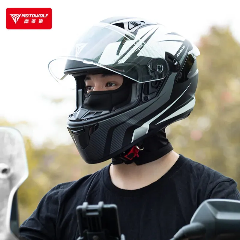 MOTOWOLF Cycling Motorcycle Sports Wind Proof Ski Summer Breathable Full Face Bacalave Mask MD1921