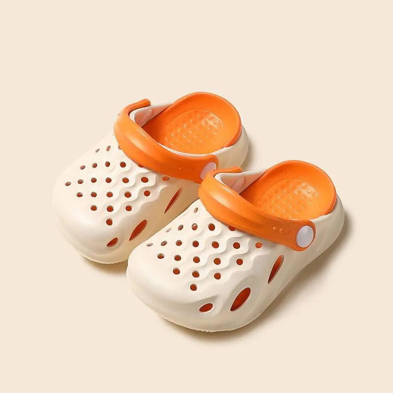 Outdoor EVA Hole Shoes Boys And Girls Soft Bottom kpk