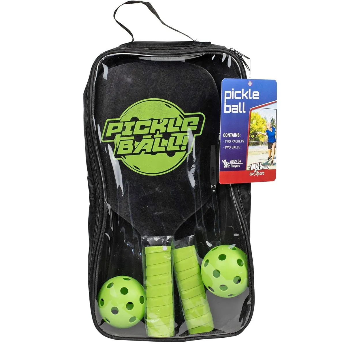 Pickleball Set - 2 Paddles 1 Pickleball