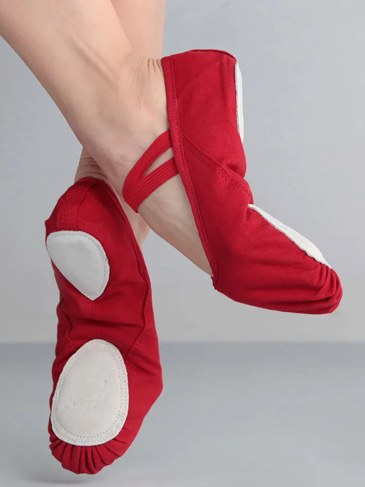 Professional Soft Sole Training Shoes Cross Strap Soft Sole Ballet Shoes