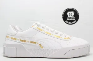 Puma Cali Taping Jr White Gold Size 7