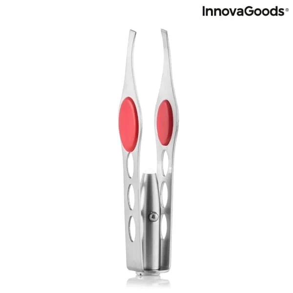 "Lezers" tweezers for precise hair removal with LED light
