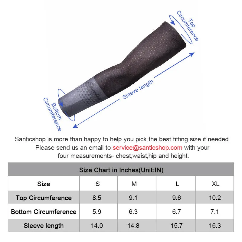 Santic Gali Gray Men Women Cycling Arm Sleeve