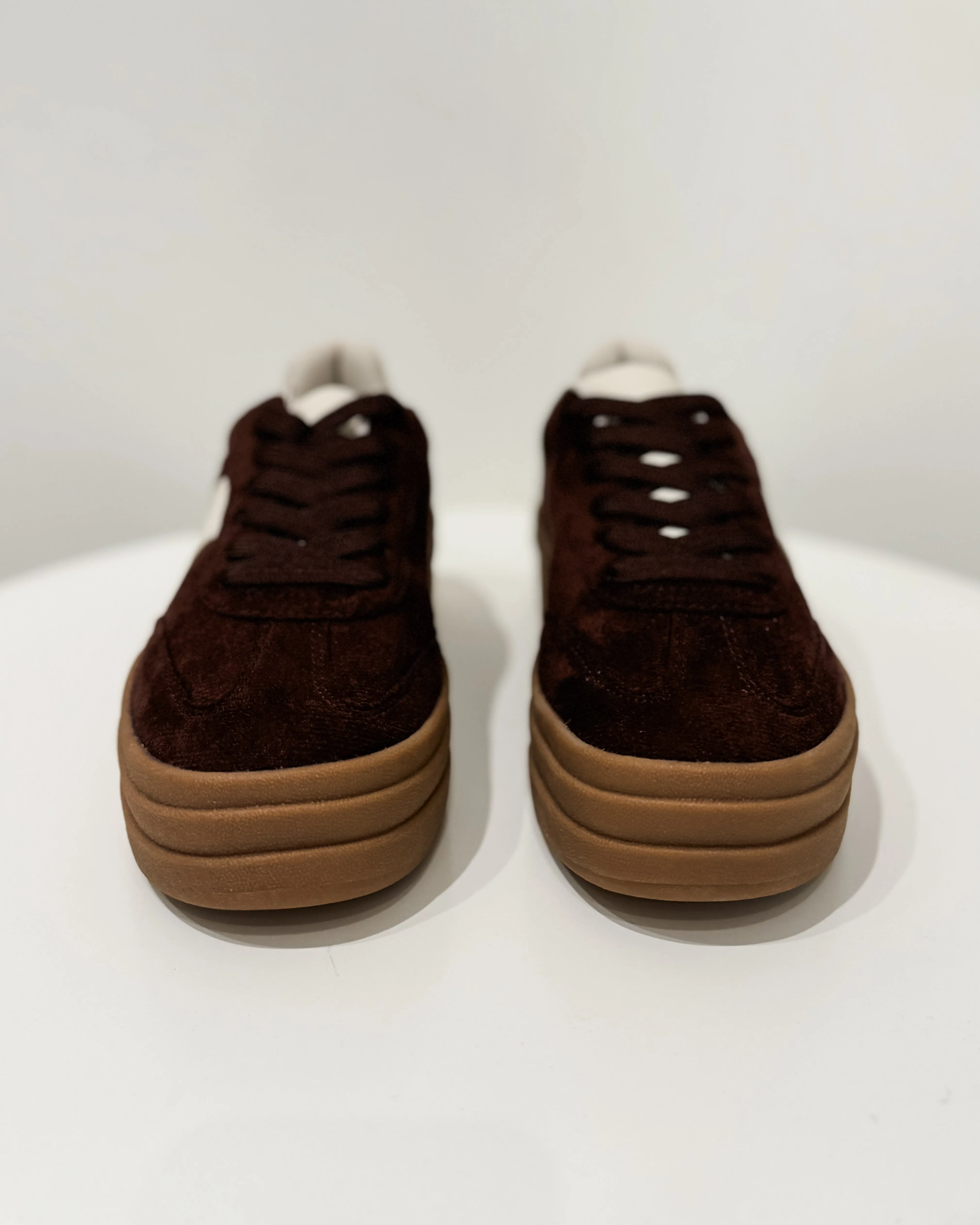 Shelby Platform Sneaker, Brown