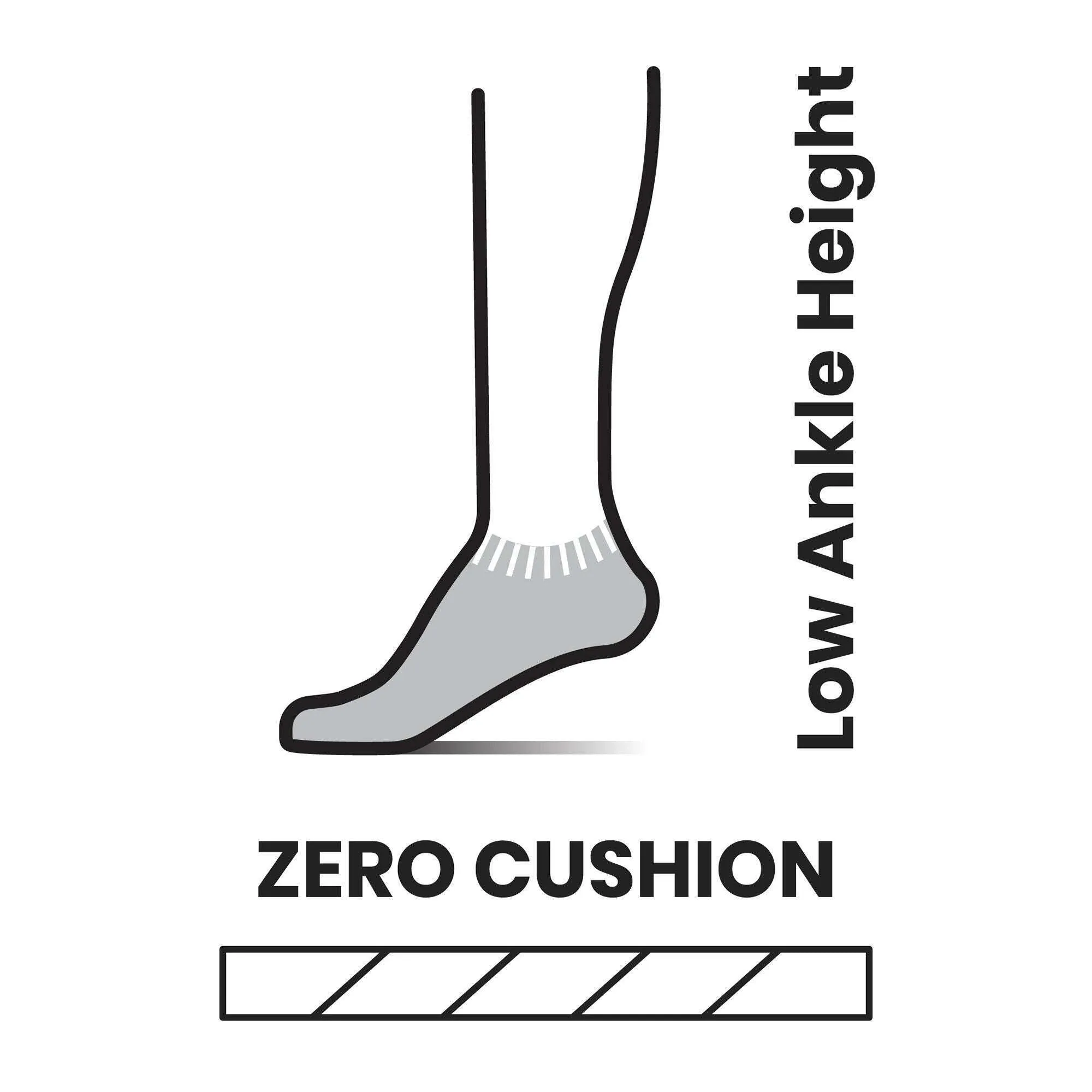 Smartwool Mens Run Zero Cushion Low Ankle Sock