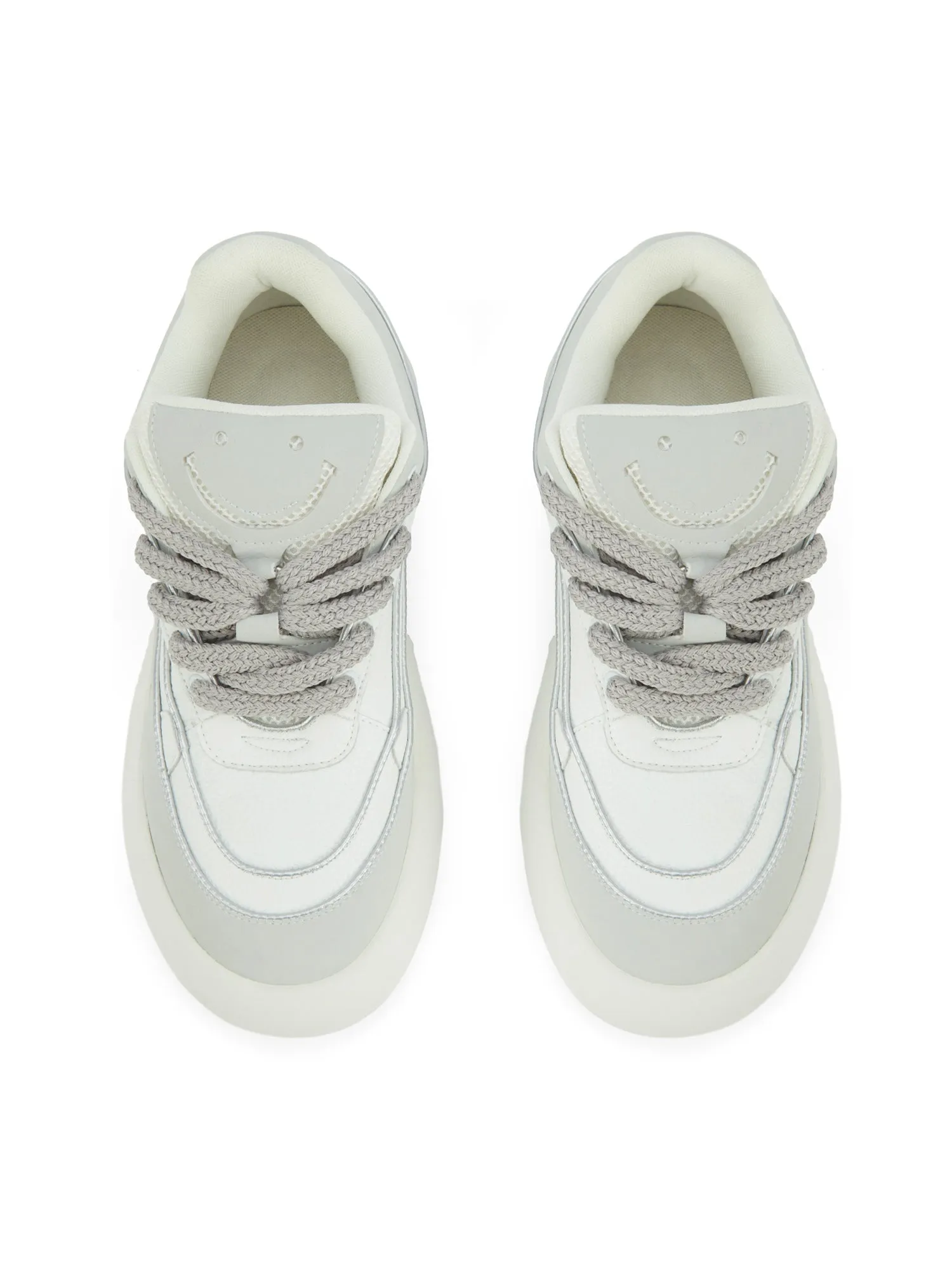 Smiley Face Platform Street Rap Sneakers