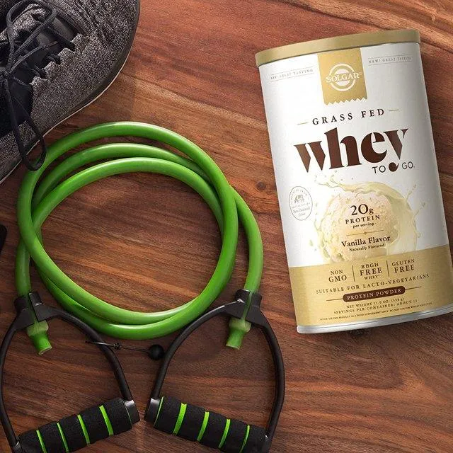 Solgar Whey To Go Protein Powder* Natural Vanilla Flavor