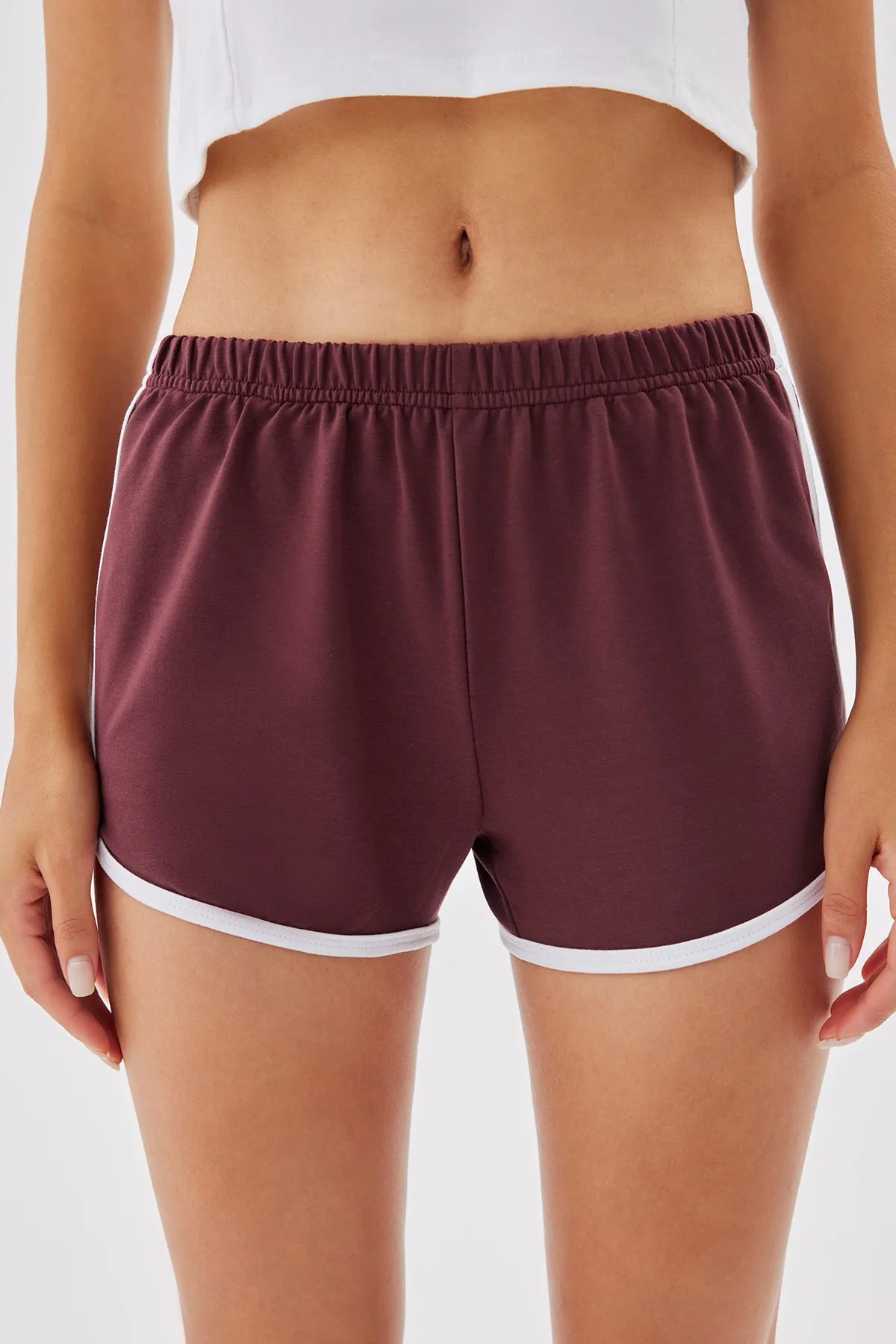 SportyColorblock Elastic Waist Active Shortsleggings