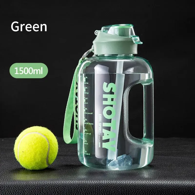 Straw Large Portable Travel Training Sport Fitness Cup