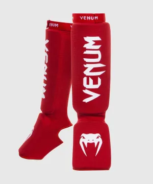 Venum Kontact Shin guards - Red