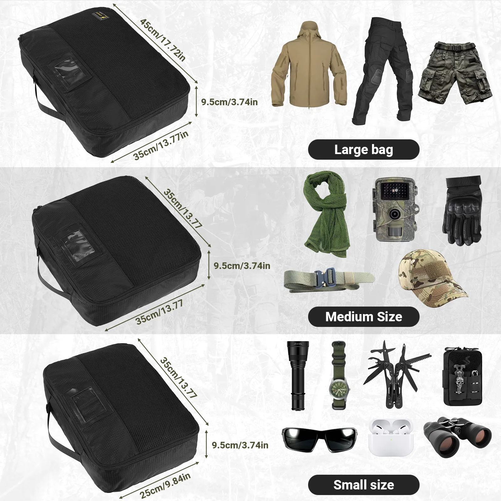 VOTAGOO® Tactical Packing Cubes 6 Packs