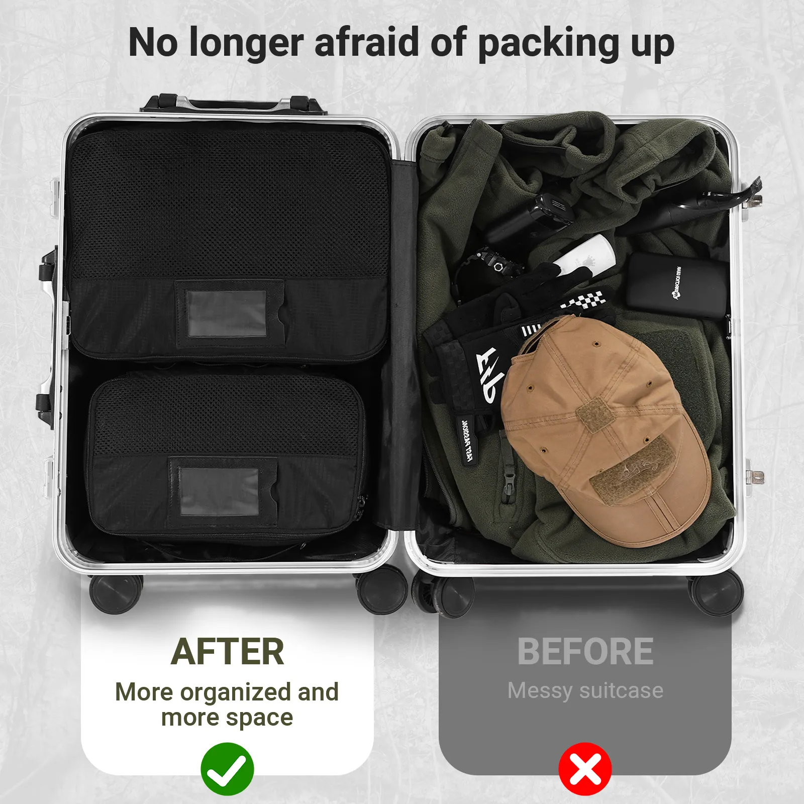 VOTAGOO® Tactical Packing Cubes 6 Packs