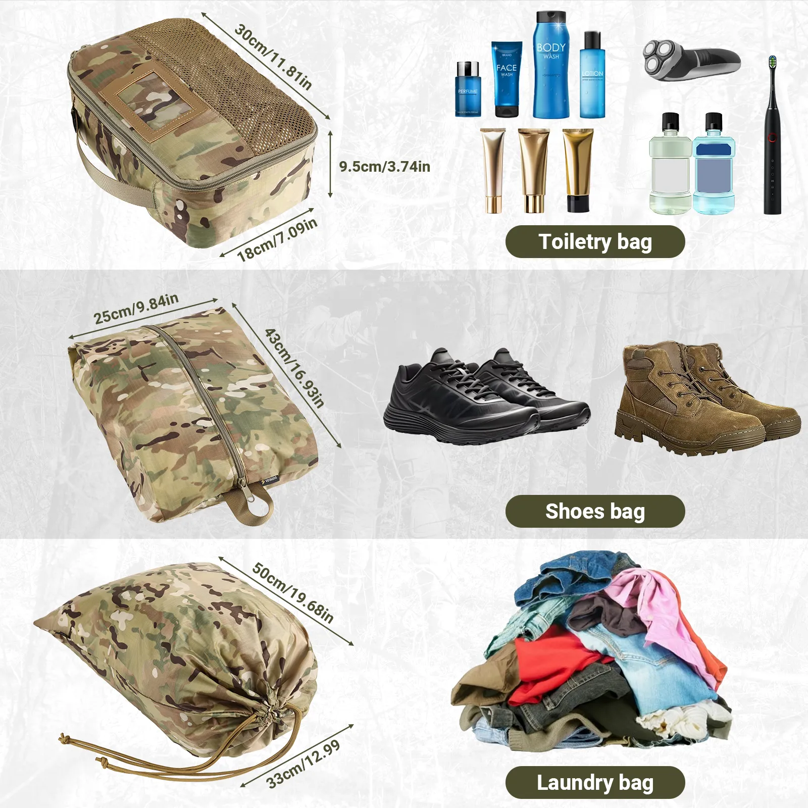 VOTAGOO® Tactical Packing Cubes 6 Packs
