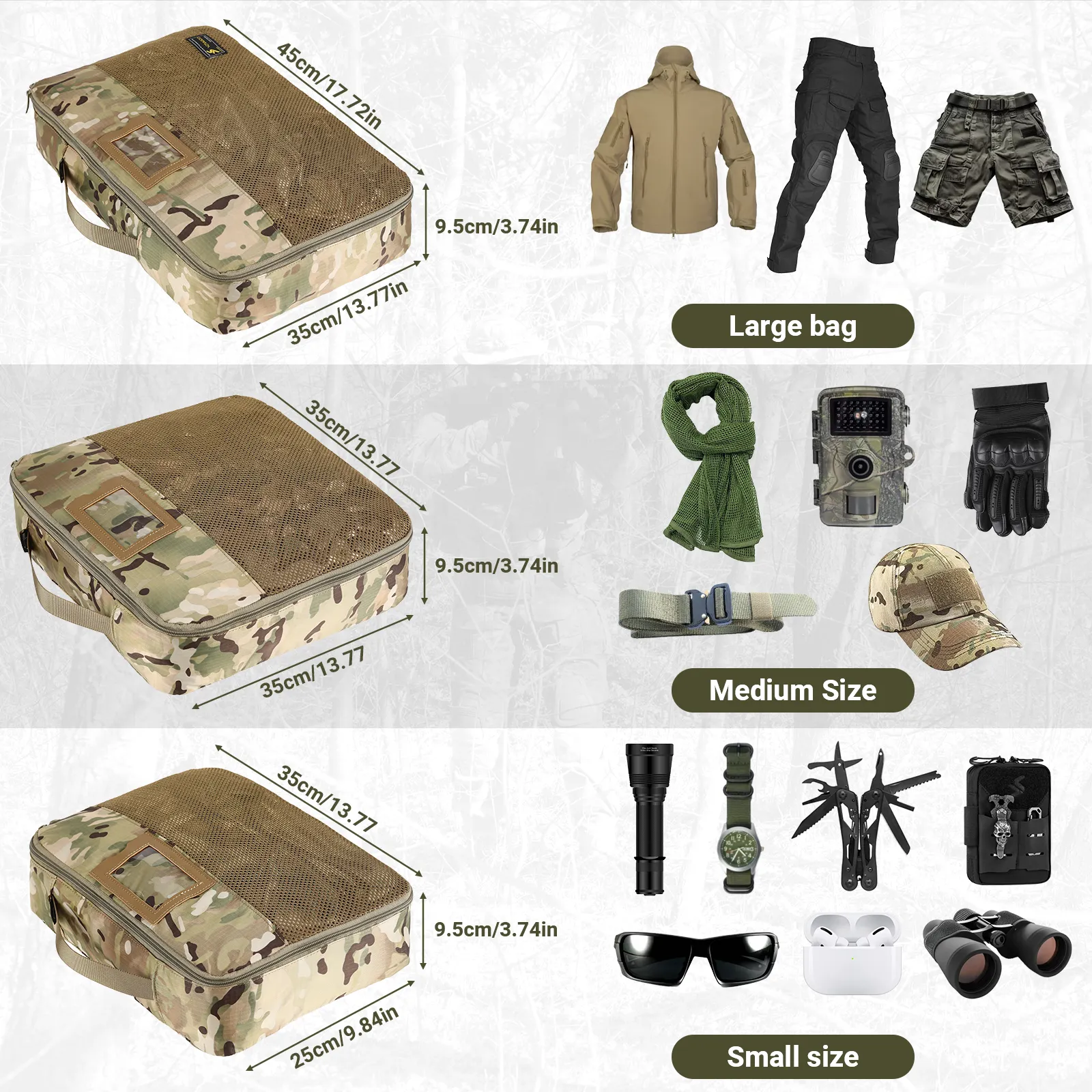 VOTAGOO® Tactical Packing Cubes 6 Packs