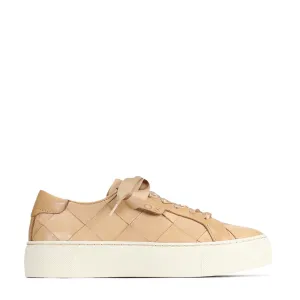 WOVEN LEATHER PLATFORM SNEAKER