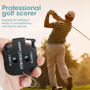 Yeknu Golf Score Indicator, Hitting Counter, Portable Counting Outdoor Sports Click Key Chain, Used For Golf Game Scorer, Golf Gadget
